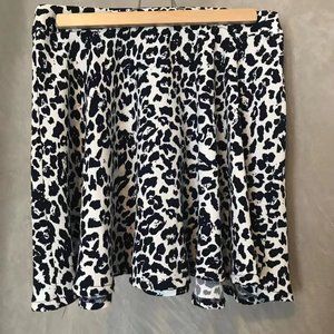 Atmosphere. In great condition, navy blue ZEBRA PATTERN skirt